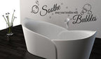 Soothe Away Your Troubles with Bubbles Vinyl Decal – Stylish Wall Art!
