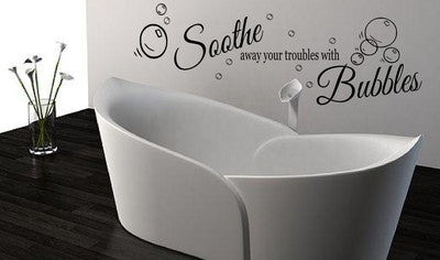 Soothe Away Your Troubles with Bubbles Vinyl Decal – Stylish Wall Art!