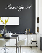 Bon Appétit Kitchen Wall Art Sticker - Modern Vinyl Decal, Easy to Apply, Custom