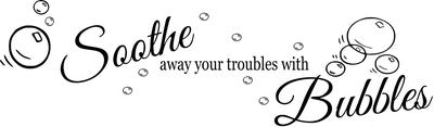 Soothe Away Your Troubles with Bubbles Vinyl Decal – Stylish Wall Art!