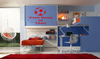 Football Personalised Wall Art Decal – Custom Name or Team, Easy to Apply!