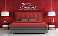 FOLLOW YOUR DREAMS..WALL ART/DECAL QUOTE STICKER - BEDROOM!!!!
