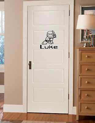 Lego Ninja custom name wall sticker decal bedroom wall art sticker Vinyl/Decal!