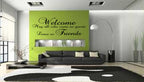 GUESTS FRIENDS WALL QUOTE WALL ART STICKER - KITCHEN LOUNGE BEDROOM DECAL!!!