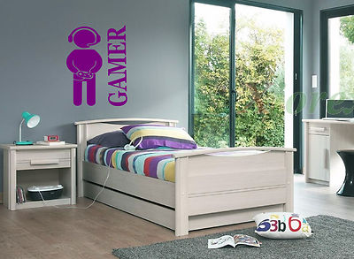 GAMER PERSON CONTROL WALL ART/DECAL QUOTE STICKER - BEDROOM/LIVING/CHILD/BOY!!!