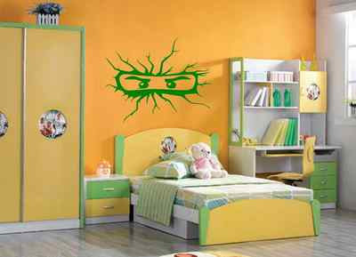 Lego Ninja Eyes wall sticker decal bedroom wall art sticker Vinyl/Decal!