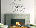 What I Love Most About My Home.. Quote Stickers Wall Decals Living Room/Bedroom.