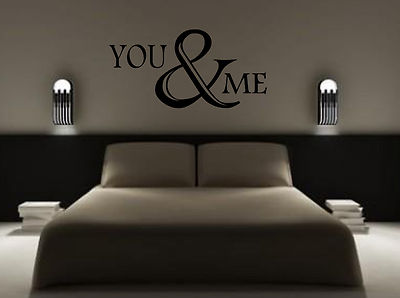 YOU & ME WALL ART/DECAL QUOTE STICKER - KITCHEN/LIVING/BEDROOM!!!!