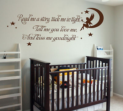 Read me a story....Fairy Wall Art Vinyl Graphic Sticker Wallpaper Decal!!