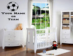 Football Personalised Wall Art Decal – Custom Name or Team, Easy to Apply!