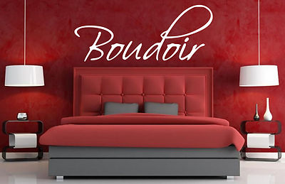 BOUDOIR WALL ART/DECAL QUOTE STICKER - BEDROOM!!!!