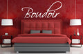BOUDOIR WALL ART/DECAL QUOTE STICKER - BEDROOM!!!!