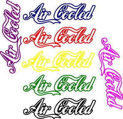 Air-Cooled Sticker/Decal – Buy 2 Get 1 Free – No Background Vinyl Decal!!!