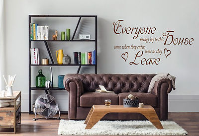 EVERYONE BRINGS JOY TO THIS HOUSE WALL ART/DECAL QUOTE STICKER - KITCHEN/LIVING!