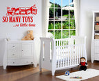 So many toys so little time sticker decal bedroom wall art sticker Vinyl/Decal!