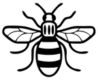 Manchester Bee Vinyl Decal - Iconic Design, Easy Application, Multiple Sizes