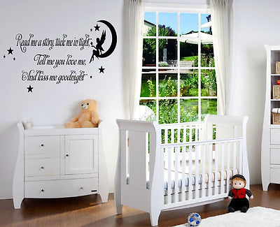 Read me a story....Fairy Wall Art Vinyl Graphic Sticker Wallpaper Decal!!