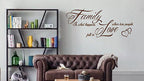 FAMILY LOVE Wall Art Vinyl Decal - Easy Application, Multiple Sizes & Colors!