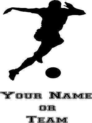 Footballer Personalised Wall Art Decal – Custom Name or Team, Easy to Apply!
