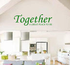 Together A Great Place To Be Wall Quote Stickers Wall Decals kitchen/living room