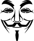 Anonymous Mask/Face Vinyl Decal – Fun Wall Art, Easy to Apply, Multiple Sizes!