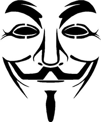 Anonymous Mask/Face Vinyl Decal – Fun Wall Art, Easy to Apply, Multiple Sizes!