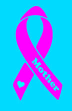 Pink ~Breast CANCER Ribbon,CHARITY Hope,Name,Heart car/van window sticker!!