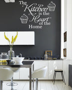 Kitchen Heart of the Home Vinyl Decal - Stylish Wall Art, Easy to Apply!