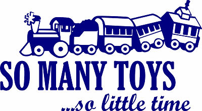 So many toys so little time sticker decal bedroom wall art sticker Vinyl/Decal!