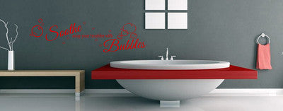 Soothe Away Your Troubles with Bubbles Vinyl Decal – Stylish Wall Art!