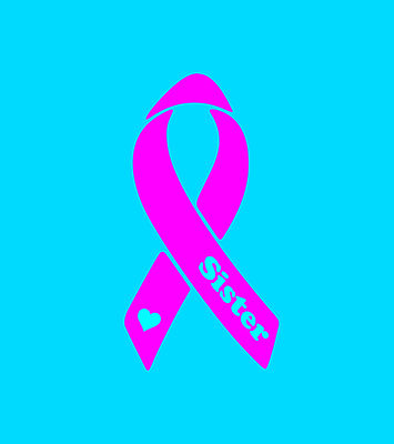 Pink ~Breast CANCER Ribbon,CHARITY Hope,Name,Heart car/van window sticker!!