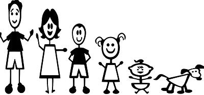 STICK MAN CUSTOM FAMILY NAME'S AND SURNAME CAR/VAN/WINDOW/BODY DECAL/STICKER!!!