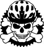 Skull Bike Helmet Sticker/Decal!!! Mountain bike/BMX etc.