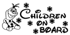 Olaf Disney baby on board child,children,princess,car/van window sticker Froz !!