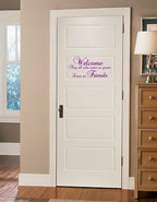 GUESTS FRIENDS WALL QUOTE WALL ART STICKER - KITCHEN LOUNGE BEDROOM DECAL!!!