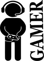 GAMER PERSON CONTROL WALL ART/DECAL QUOTE STICKER - BEDROOM/LIVING/CHILD/BOY!!!