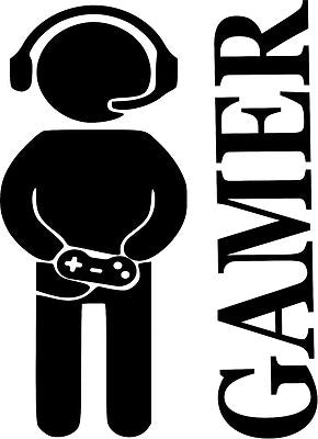 GAMER PERSON CONTROL WALL ART/DECAL QUOTE STICKER - BEDROOM/LIVING/CHILD/BOY!!!