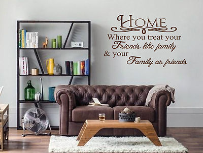 Home Family friends Wall Art Quote Stickers Wall Decals!!!