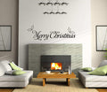 MERRY CHRISTMAS HOLLY Christmas/ X-mas wall/window sticker/decal wall art modern