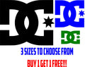DC Shoes Vinyl Sticker - Buy 1 Get 1 Free! Stylish Decal, Easy to Apply!