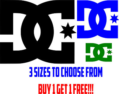 DC Shoes Vinyl Sticker - Buy 1 Get 1 Free! Stylish Decal, Easy to Apply!