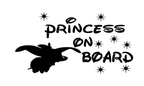 Dumbo Disney baby on board child,children,princess, car/van window sticker!!