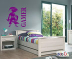 GAMER ELF SWORD WALL ART/DECAL QUOTE STICKER - BEDROOM/LIVING/CHILD/BOY!!!