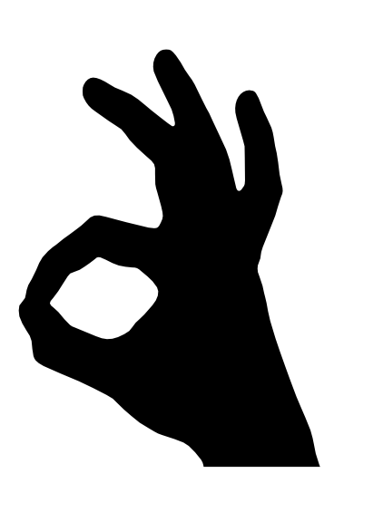 OK HAND GESTURE Wall Art Vinyl Graphic Sticker CAR/VAN/BOX!!! FUNNY/JOKE!!!