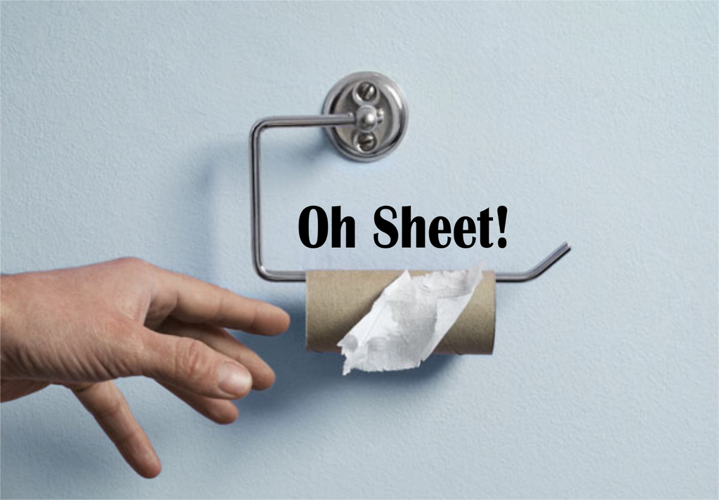 OH SHEET! TOILET ROLL Graphic Sticker CAR/VAN/BOX!!! FUNNY/JOKE!!!