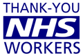 Thank-you NHS Workers Decal – 10% Donation, No Background, Multiple Sizes