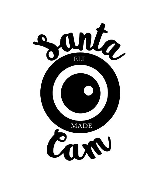 SANTA CAM ELF MADE FOR CAMERA Christmas/ X-mas wall/window STICKER!!