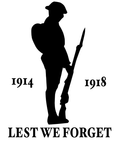 Lest We Forget Heroes Soldier/Military/Charity Car/Van Sticker 1914-1918 Decal