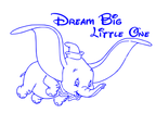 Dumbo Disney Personalised Wall Art Vinyl Graphic Sticker Wallpaper Decal