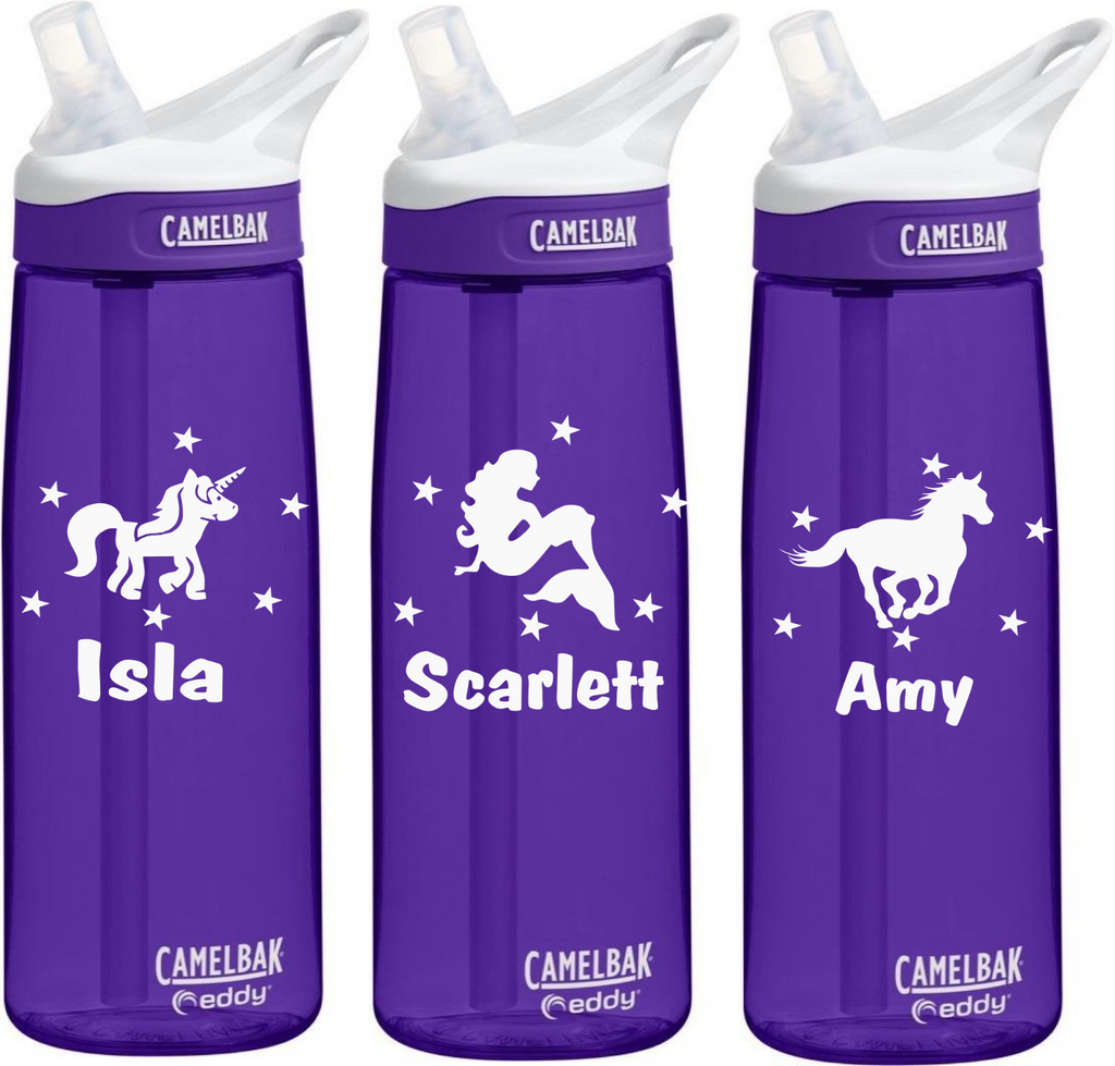 Unicorn/Mermaid water bottle/Name Tag/ Door Sticker/Lunch box  Vinyl graphic!!